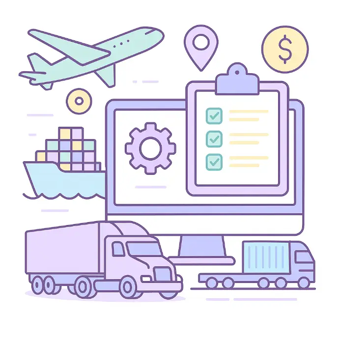 Plataforma de software de transporte para la planificación de rutas, control de flotas y gestión logística integrada.