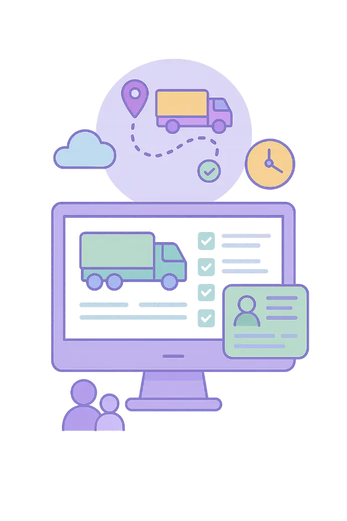 Plataforma de software de transporte para la gestión logística, planificación de rutas y control de operaciones en tiempo real.