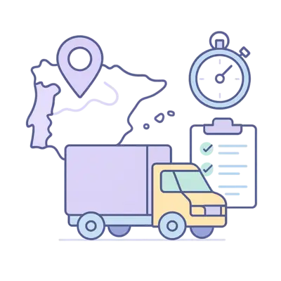 Gestión integral de la supply chain con TMS, WMS y sistemas ERP conectados para transporte y logística. 