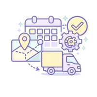 Distribución capilar de mercancía en España y Portugal con múltiples paradas y optimización de rutas mediante software TMS.