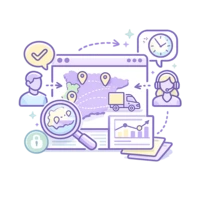 Portal web de distribución con seguimiento en tiempo real y visibilidad completa para clientes y agentes.