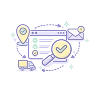Gestión de esitaciones y confirmaciones de estado con track and trace y notificaciones automáticas.