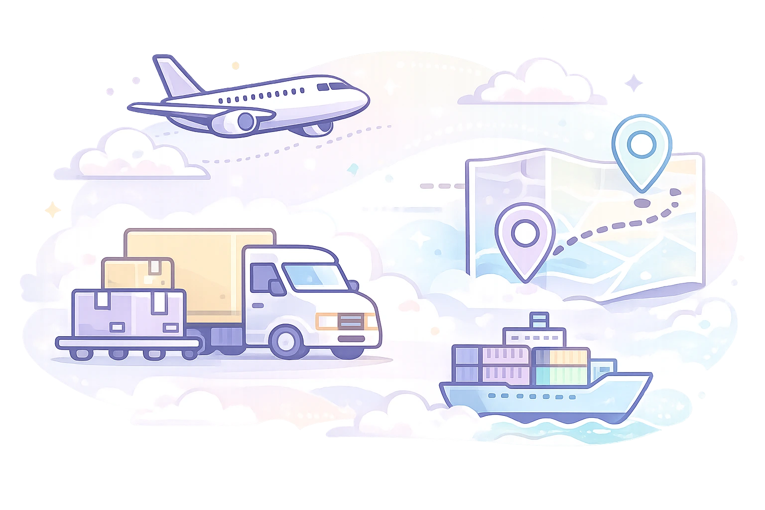 Planificación de transporte eficiente con software de gestión de tráfico, optimización de recursos logísticos y organización de flota para mejorar la productividad.